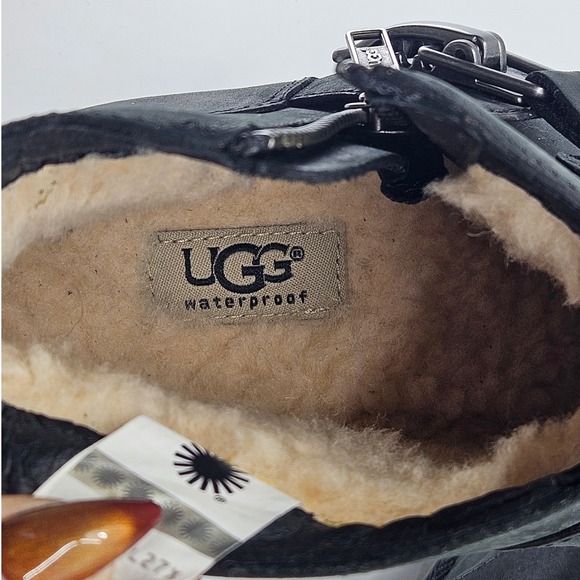 UGG Women's Cheyne Waterproof Leather Ankle Boot Fur Lined 7 Urban Utilitarian - Picture 6 of 8